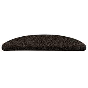 Schodové rohože samolepicí 10 ks 56 x 17 x 3 cm tmavě hnědé půlkulaté - obrázek 4