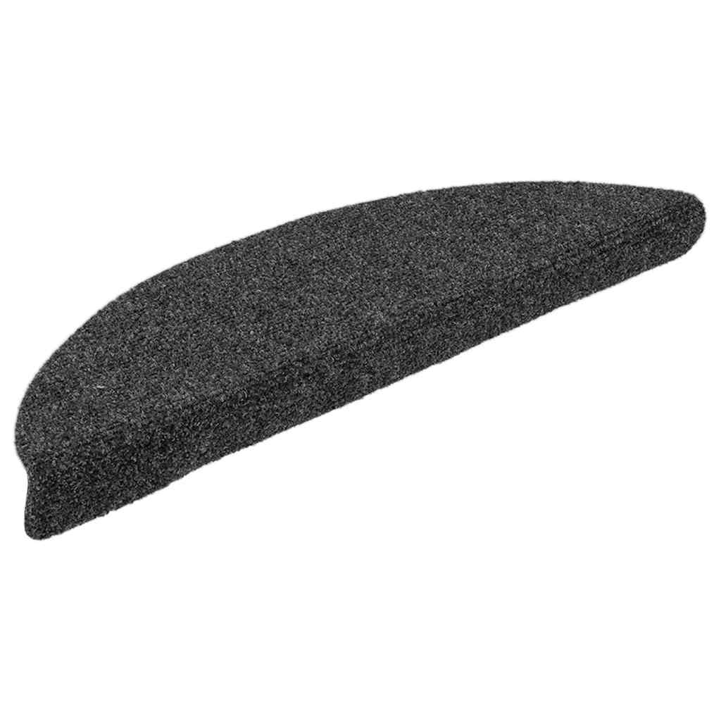vidaXL Covorașe autoadezive scări 5 buc. antracit 56x17x3 cm perforate