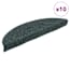  vidaXL 10 db zöld tűlyukasztott öntapadó lépcsőszőnyeg 56 x 17 x 3 cm termék 2. képe