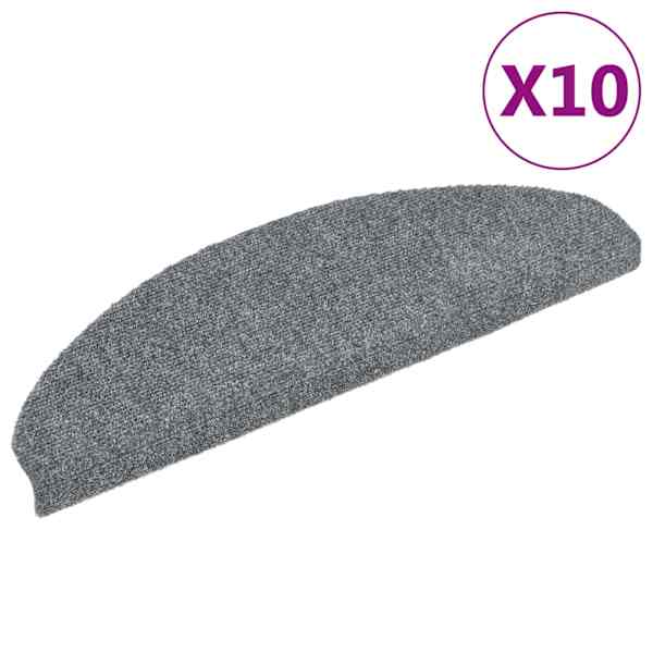 vidaXL trepimatid, isekleepuvad, 10 tk, 65 x 21 x 4 cm, helehall, poolringikujulised, suured