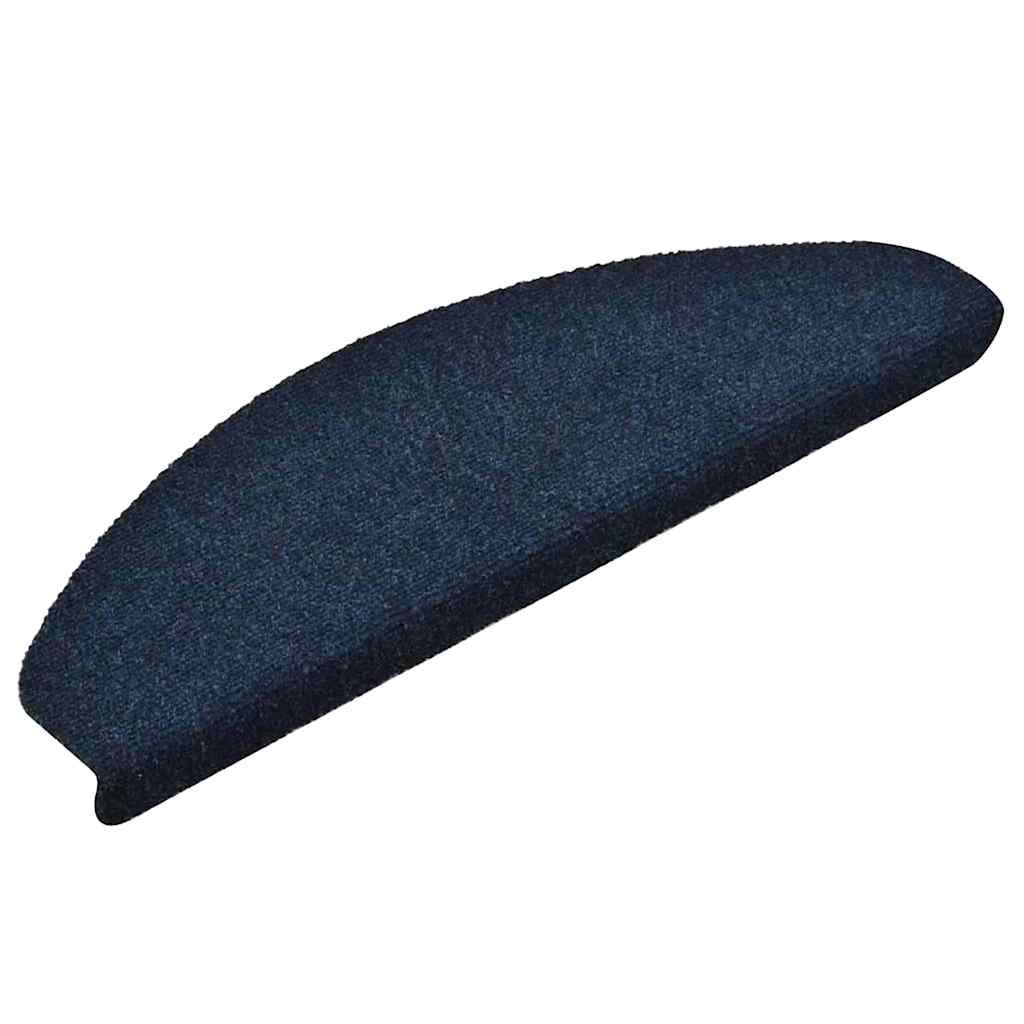 vidaXL Covorașe scări autoadezive, 5 buc., bleumarin, 65x21x4 cm