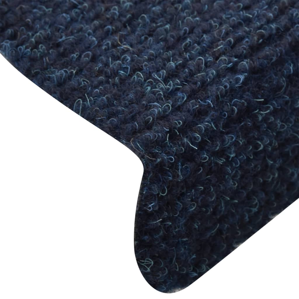 Lipnūs laiptų kilimėliai, 10vnt., tamsiai mėlyni, 65x21x4cm | Stepinfit.lt