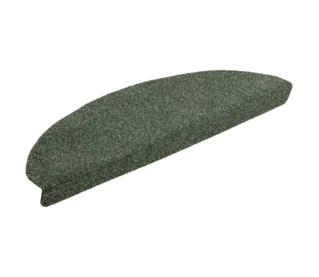 vidaXL Tapis autoadhésifs de marches 5 pcs Vert 65x21x4 cm Aiguilleté