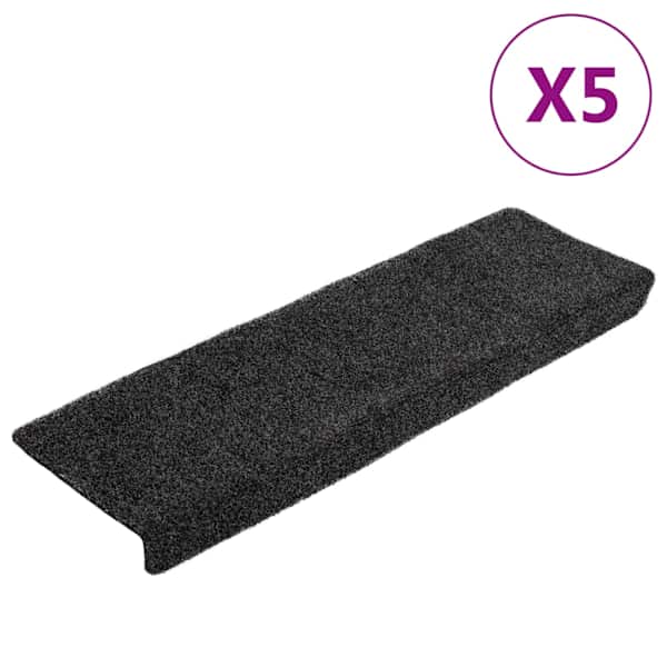 vidaXL trepimatid, isekleepuvad, 5 tk, 65 x 21 x 4 cm, tumehall, ristk&uuml;likukujulised servad