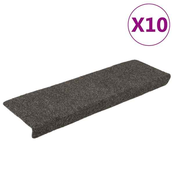 vidaXL trepimatid, isekleepuvad, 10 tk, 65 x 21 x 4 cm, antratsiithall, ristk&uuml;likukujuline serv