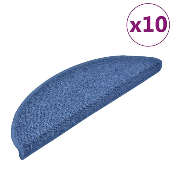 vidaXL trepimatid 10 tk 56 x 17 x 3 cm sinised poolringikujulised