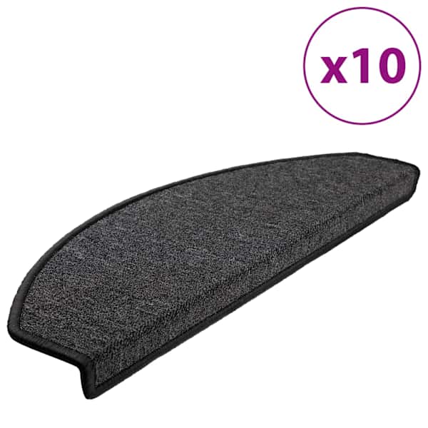 vidaXL trepimatid 10 tk 65 x 24 x 4 cm antratsiithall poolringikujuline suur