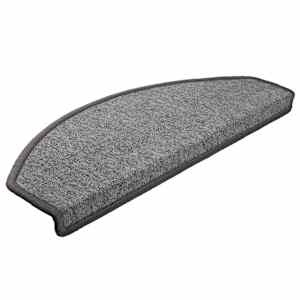 Schodové rohože 10 ks 65 x 24 x 4 cm tmavě šedé, půlkulaté, velké - obrázek 3