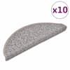 vidaXL trepimatid 10 tk 65 x 24 x 4 cm helepruunid poolringikujulised suured