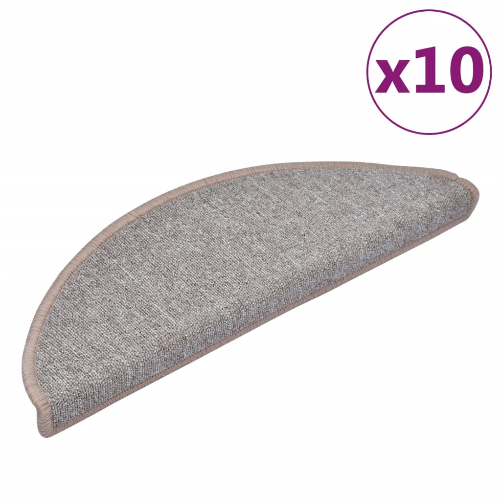 Thumbnail - vidaXL Stufenmatten 10 Stk. 65x24x4 cm Hellbraun