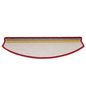 Schodové rohože 10 ks 65 x 24 x 4 cm červené půlkulaté velké - obrázek 6