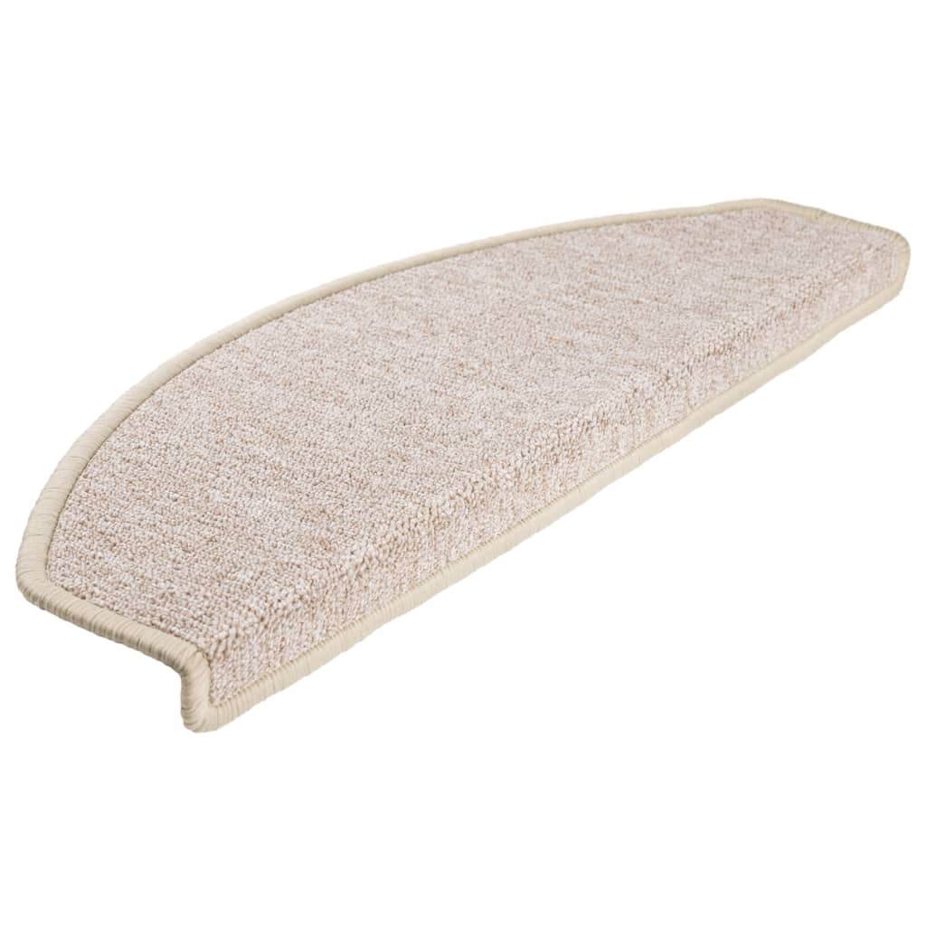 vidaXL Preproge za stopnice 10 kosov 65x24x4 cm taupe