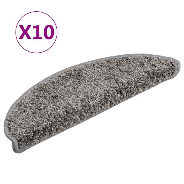 vidaXL trepimatid 10 tk 56 x 17 x 3 cm hallid poolringikujulised