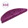 vidaXL trepimatid 10 tk 56 x 17 x 3 cm violetsed poolringikujulised