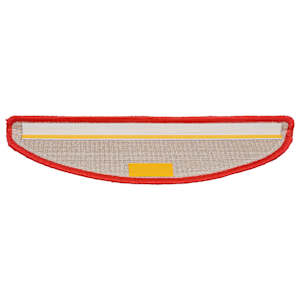Schodové rohože 10 ks 56 x 17 x 3 cm červené, půlkulaté - obrázek 5