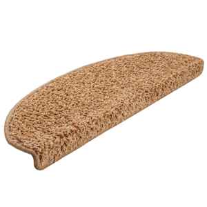 Schodové rohože 10 ks 65 x 21 x 4 cm béžové, půlkulaté, velké - obrázek 3