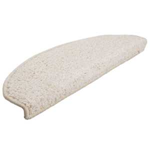 Schodové rohože 10 ks 65 x 21 x 4 cm bílé, půlkulaté, velké - obrázek 3