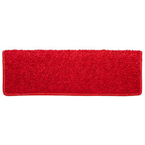 Schodové rohože 10 ks 65 x 21 x 4 cm červené s obdélníkovým okrajem - obrázek 4