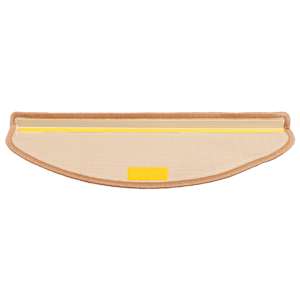 Nášlapy na schody samolepicí 10 ks 65x21x4 cm béžové - obrázek 4