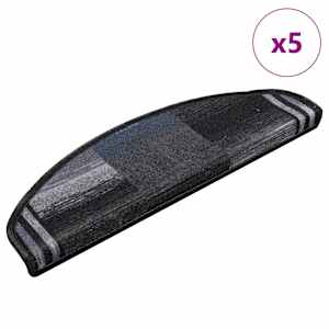 vidaXL isekleepuvad trepivaibad 5 tk, 65x21x4 cm, must ja hall