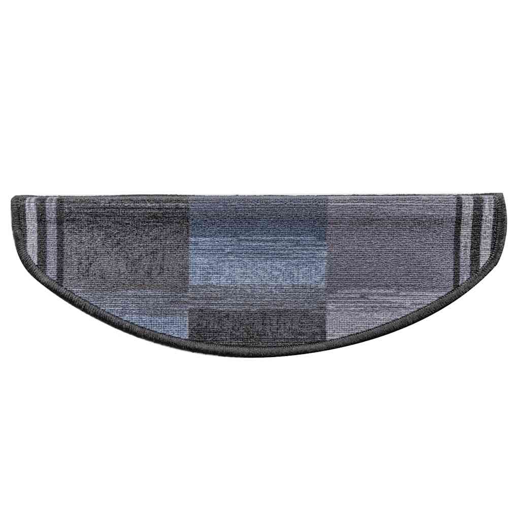 Tappetini Per Scale Autoadesivi 5 Pz 65x25 Cm Nero E Grigio VidaXL 16 width=274