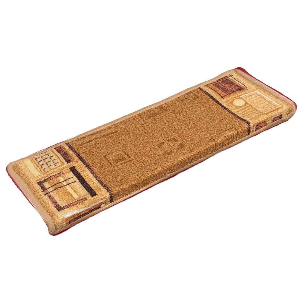vidaXL Trapmatten zelfklevend 10 st 65x21x4 cm beige afbeelding