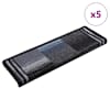 vidaXL iseliimuvad trepimatid 5 tk, 65x21x4 cm, must ja hall