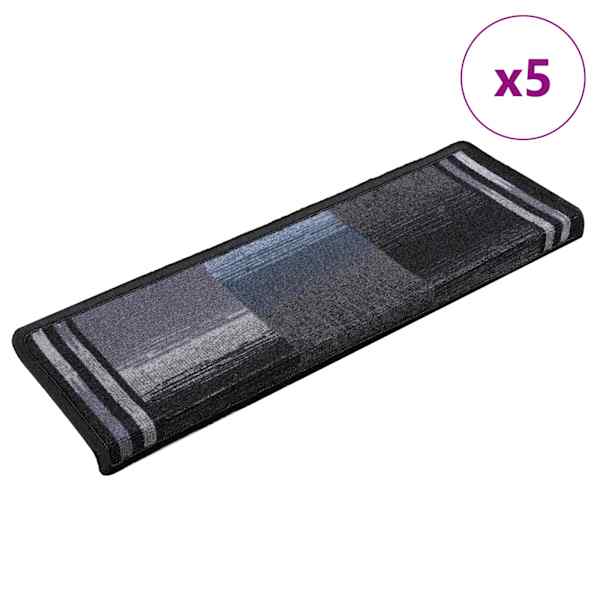vidaXL iseliimuvad trepimatid 5 tk, 65x21x4 cm, must ja hall