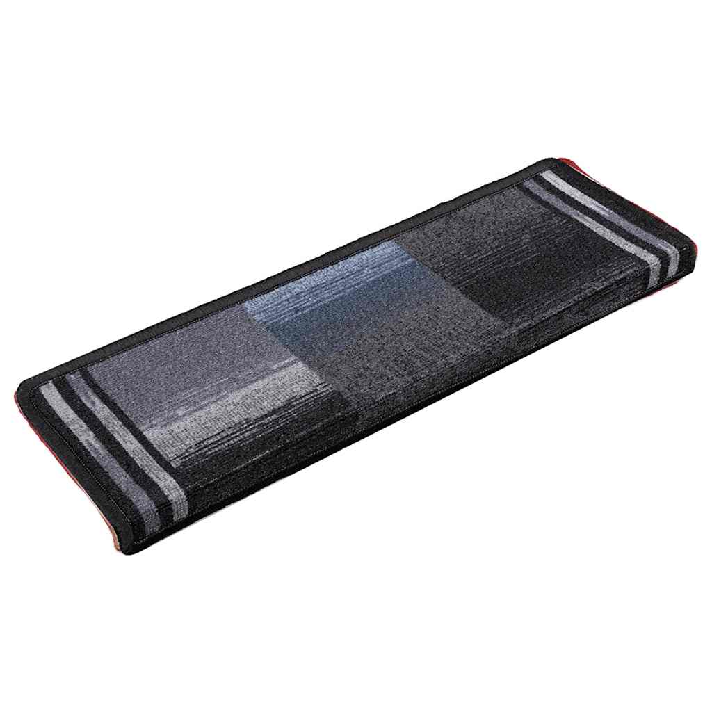 vidaXL Trapmatten zelfklevend 10 st 65x21x4 cm zwart en grijs afbeelding