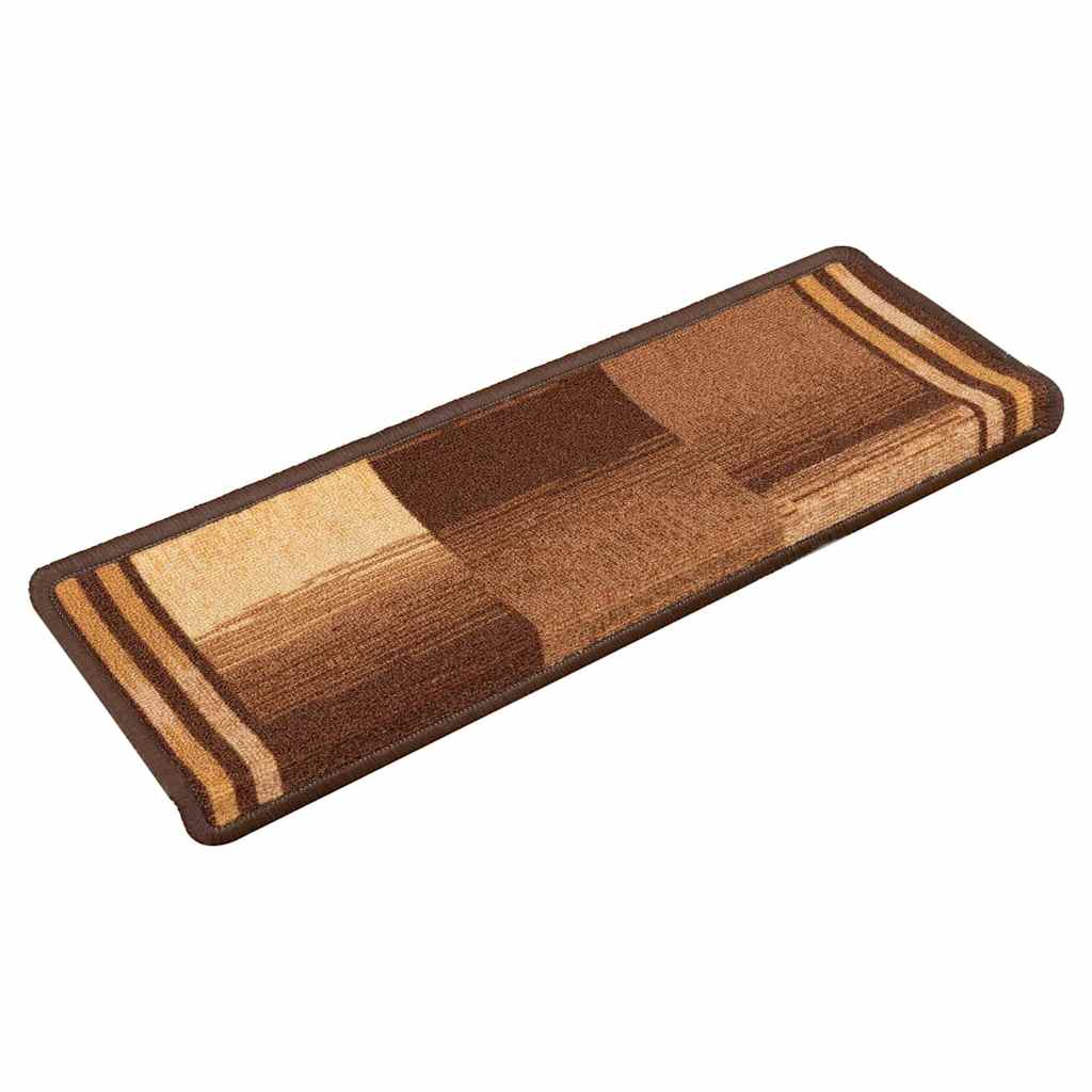 vidaXL Trapmatten zelfklevend 10 st 65x21x4 cm bruin afbeelding