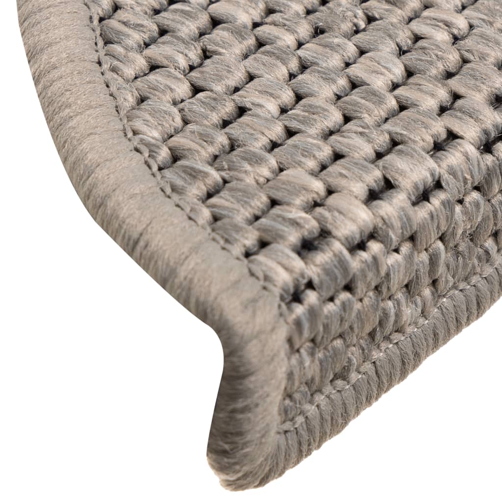 Trapmatten 15 st sisal-look 56x20 taupe Décor 24