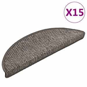 vidaXL isekleepuv trepivaip, 15 tk, 56x17x3 cm, hall-beež