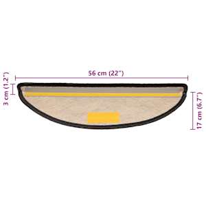 Samolepící nášlapy na schody vzhled sisal 15 ks 56x17x3 cm - obrázek 9