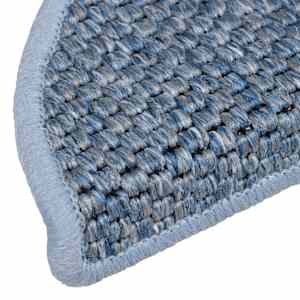 Samolepící nášlapy na schody vzhled sisal 15 ks 56x17x3cm modré - obrázek 7