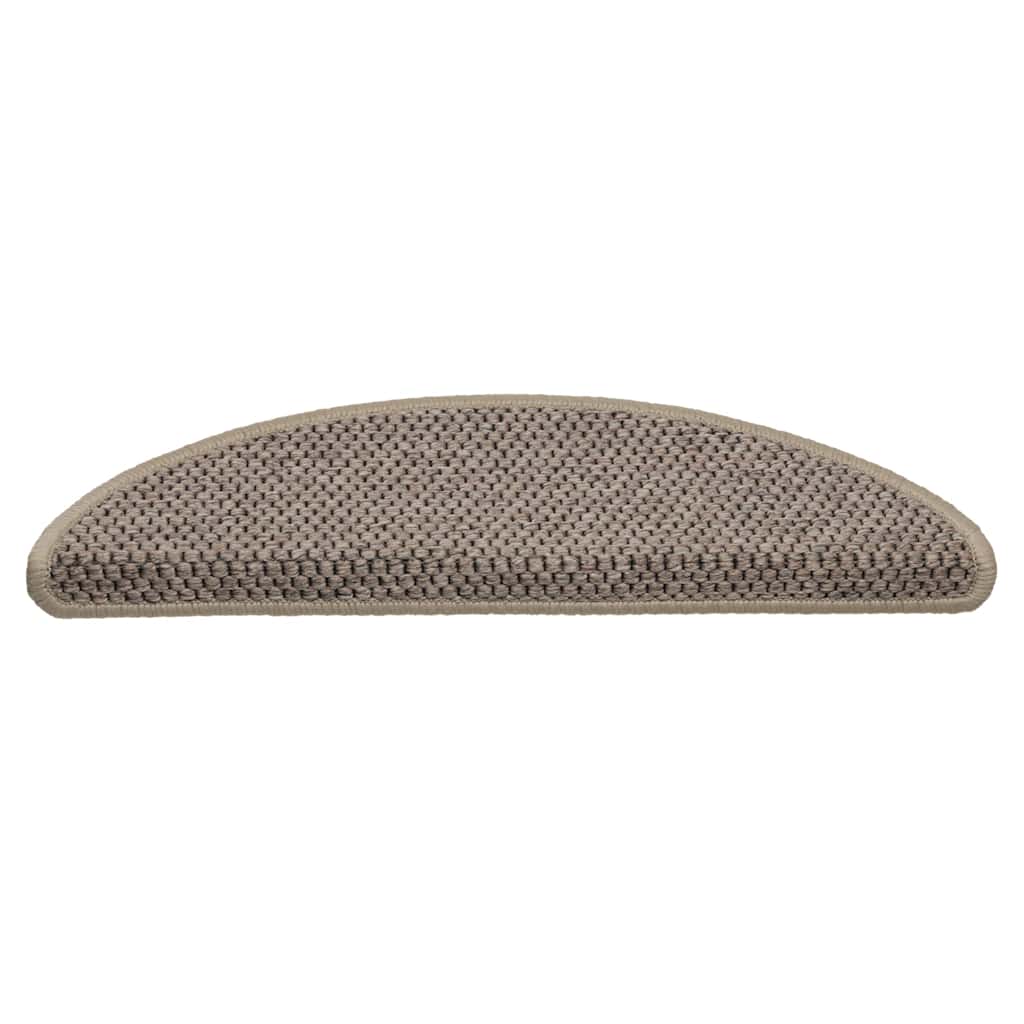 Thumbnail - vidaXL Treppenmatten Selbstklebend Sisal 15 Stk. 56x17x3cm Dunkelbeige