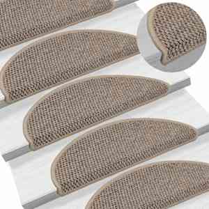 Samolepící nášlapy na schody vzhled sisal 15 ks 56x17x3 cm - obrázek 6