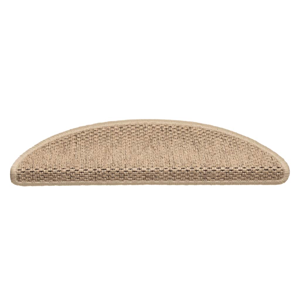 Thumbnail - vidaXL Treppenmatten Selbstklebend Sisal-Optik 15 Stk. 56x17x3 cm Sand