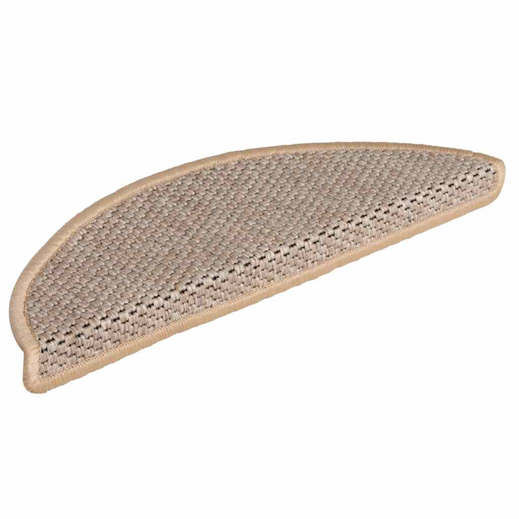 

vidaXL Trapmatten zelfklevend 15 st sisal-look 56x20 cm lichtbeige