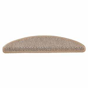 Samolepící nášlapy na schody vzhled sisal 15ks 56x17x3cm béžové - obrázek 3