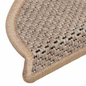 Samolepící nášlapy na schody vzhled sisal 15ks 56x17x3cm béžové - obrázek 7