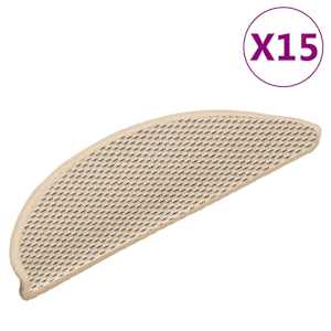 vidaXL isekleepuv trepivaip, 15 tk, 56x17x3 cm, berber