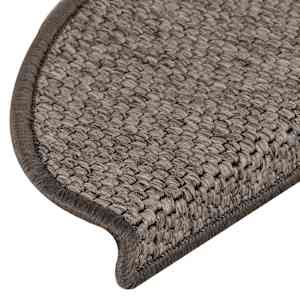 Samolepicí nášlapy na schody sisal 15 ks 65x21x4 cm šedo-béžové - obrázek 7