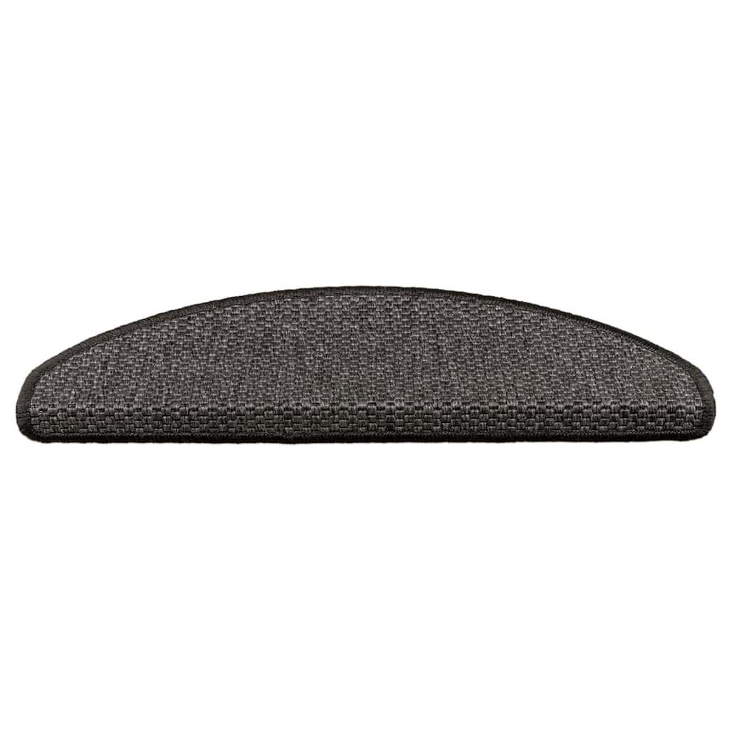Thumbnail - vidaXL Treppenmatten Selbstklebend Sisal 15 Stk. 65x21x4 cm Anthrazit