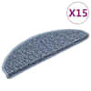 vidaXL isekleepuv trepivaip, 15 tk, 65x21x4 cm, sinine