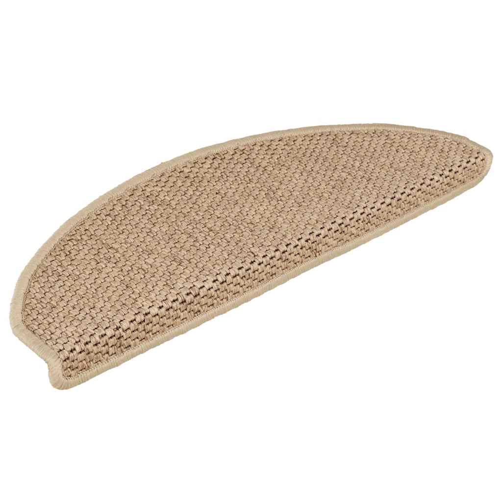 

vidaXL Trapmatten zelfklevend 15 st sisal-look 65x25 cm zandkleurig