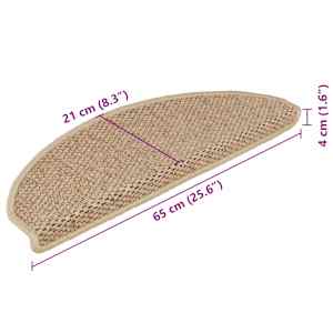 Samolepící nášlapy na schody vzhled sisal 15 ks 65x21x4 cm - obrázek 8