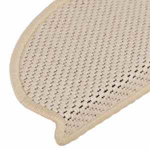Samolepicí nášlapy na schody sisal 15 ks 65 x 21 x 4 cm berber - obrázek 7