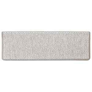 Samolepicí nášlapy na schody sisal 15 ks 65 x 21 x 4 cm platina - obrázek 4