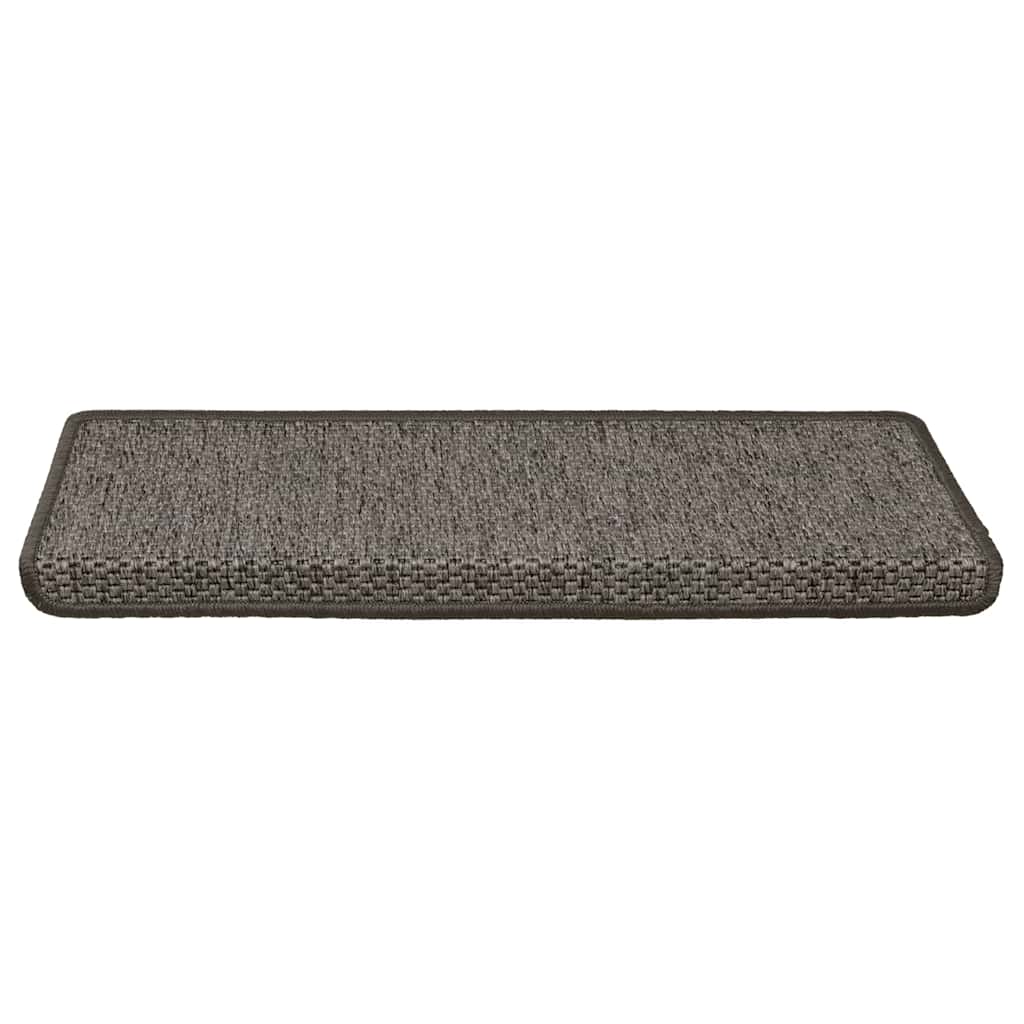 Tapis D'escalier Autocollants 15 Pcs 65x25 Cm Gris Et Beige VidaXL 15 width=274