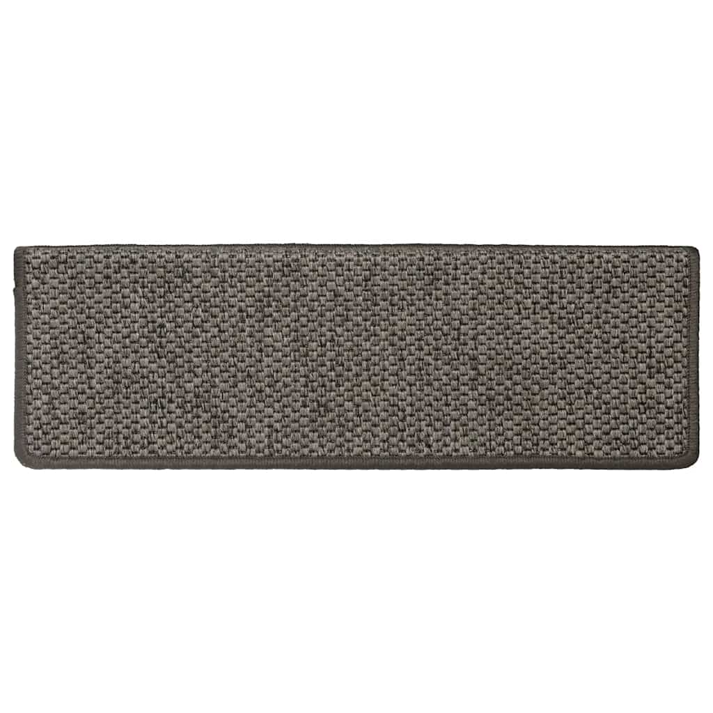 Tapis D'escalier Autocollants 15 Pcs 65x25 Cm Gris Et Beige VidaXL 16 width=274